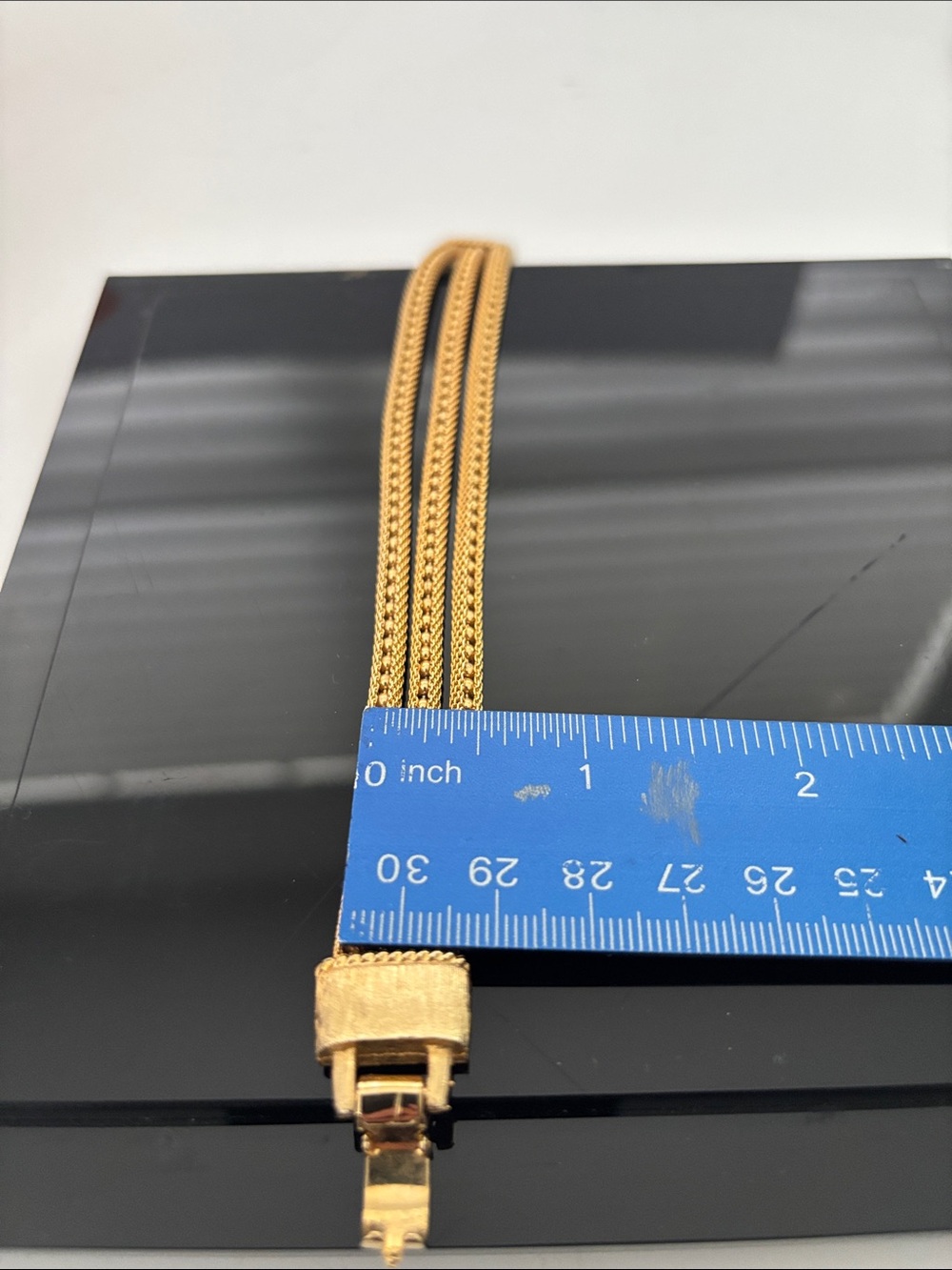 Gold-Tone Triple-Mesh Bracelet - Picture 12 of 15